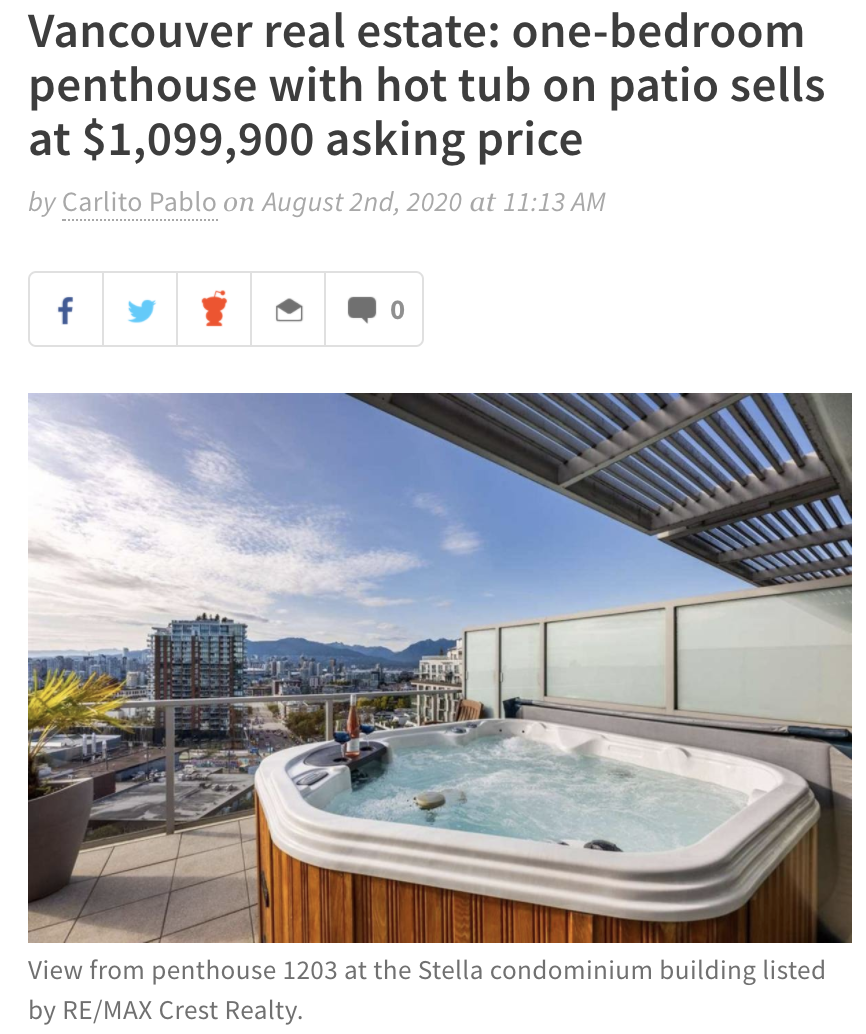 凭什么?温东一房老公寓竟以$110万一周内高价售出!?七月大温地产报复性全面反弹! 凭什么?温东一房老公寓竟以$110万一周内高价售出!?七月大温地产报复性全面反弹!